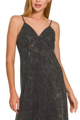 Zenana Tencel Mineral Washed Maxi Dress OutfitFlow